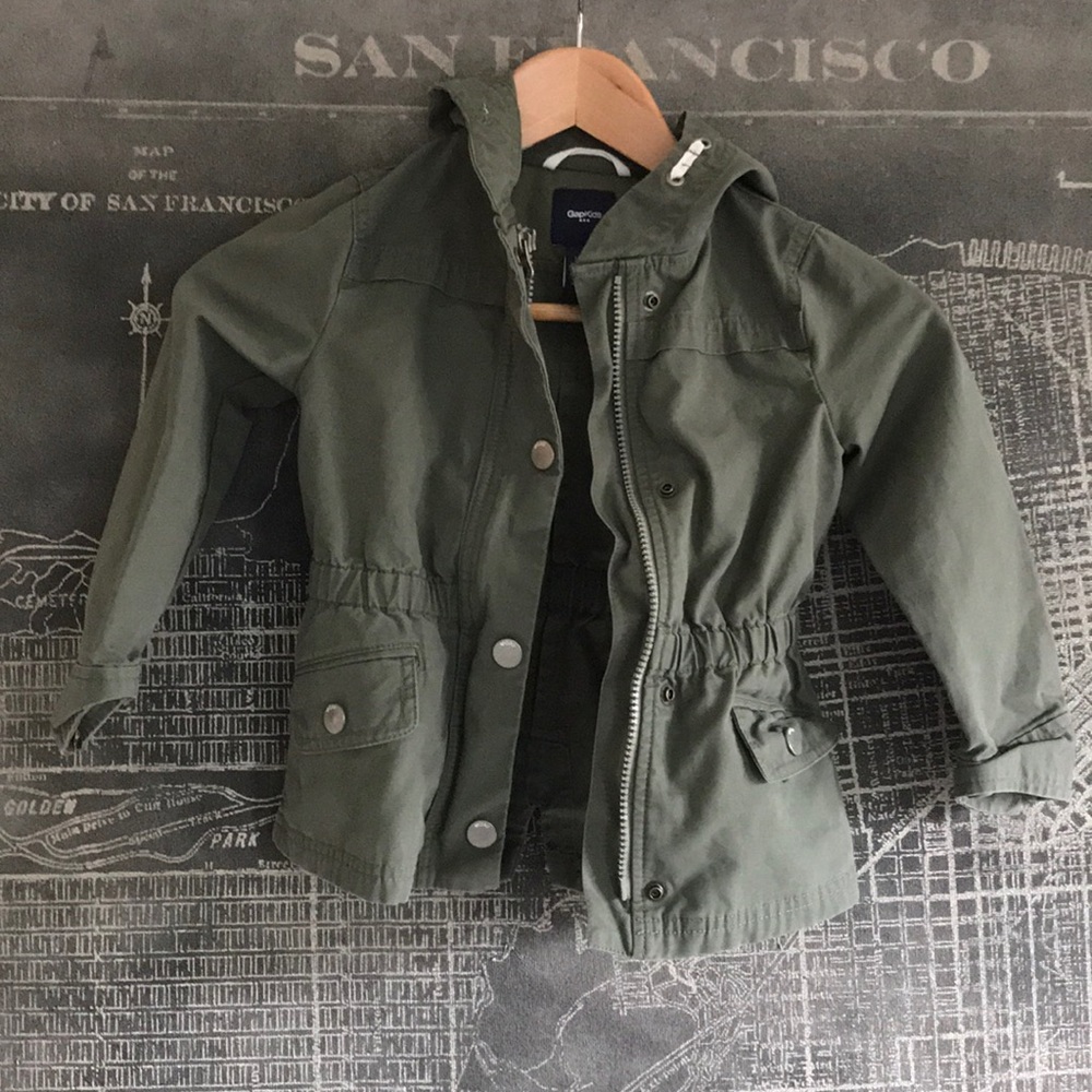 Green utility jacket